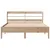Produktbild 4 för Sängram utan madrass 135x190 cm massiv furu