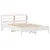 Produktbild 3 för Sängram utan madrass vit 135x190 cm massiv furu