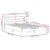 Produktbild 12 för Sängram utan madrass vit 135x190 cm massiv furu