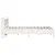 Produktbild 5 för Sängram utan madrass vit 135x190 cm massiv furu