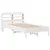 Produktbild 3 för Sängram utan madrass vit 120x190 cm massiv furu