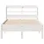 Produktbild 4 för Sängram utan madrass vit 120x190 cm massiv furu