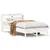 Produktbild 2 för Sängram utan madrass vit 90x190 cm massiv furu