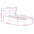 Produktbild 12 för Sängram utan madrass vit 90x190 cm massiv furu