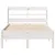 Produktbild 4 för Sängram utan madrass vit 90x190 cm massiv furu
