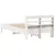 Produktbild 6 för Sängram utan madrass vit 90x190 cm massiv furu
