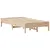 Produktbild 7 för Sängram utan madrass 75x190 cm massiv furu