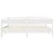 Produktbild 4 för Sängram utan madrass vit 200x200 cm massiv furu