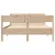 Produktbild 4 för Sängram utan madrass 160x200 cm massiv furu