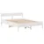 Produktbild 7 för Sängram utan madrass vit 160x200 cm massiv furu