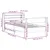 Produktbild 12 för Sängram utan madrass vit 100x200 cm massiv furu