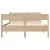 Produktbild 4 för Sängram utan madrass 140x190 cm massiv furu