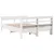 Produktbild 6 för Sängram utan madrass vit 140x190 cm massiv furu