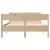 Produktbild 4 för Sängram utan madrass 135x190 cm massiv furu