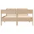 Produktbild 4 för Sängram utan madrass 120x190 cm massiv furu