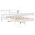 Produktbild 3 för Sängram utan madrass vit 120x190 cm massiv furu