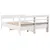 Produktbild 6 för Sängram utan madrass vit 120x190 cm massiv furu