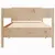 Produktbild 4 för Sängram utan madrass 90x190 cm massiv furu