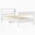 Produktbild 3 för Sängram utan madrass vit 90x190 cm massiv furu