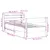 Produktbild 12 för Sängram utan madrass vit 90x190 cm massiv furu
