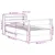 Produktbild 12 för Sängram utan madrass 75x190 cm massiv furu