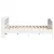 Produktbild 5 för Sängram utan madrass vit 200x200 cm massiv furu
