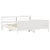 Produktbild 3 för Sängram utan madrass vit 180x200 cm massiv furu