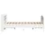 Produktbild 5 för Sängram utan madrass vit 160x200 cm massiv furu