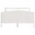Produktbild 4 för Sängram utan madrass vit 150x200 cm massiv furu