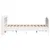 Produktbild 5 för Sängram utan madrass vit 150x200 cm massiv furu