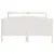 Produktbild 4 för Sängram utan madrass vit 135x190 cm massiv furu