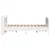 Produktbild 5 för Sängram utan madrass vit 120x190 cm massiv furu