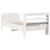 Produktbild 6 för Sängram utan madrass vit 90x190 cm massiv furu