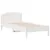 Produktbild 7 för Sängram utan madrass vit 90x190 cm massiv furu