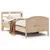 Produktbild 2 för Sängram utan madrass 75x190 cm massiv furu