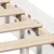 Produktbild 9 för Sängram utan madrass vit 200x200 cm massiv furu