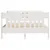 Produktbild 4 för Sängram utan madrass vit 120x200 cm massiv furu