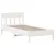Produktbild 7 för Sängram utan madrass vit 100x200 cm massiv furu