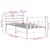 Produktbild 12 för Sängram utan madrass vit 90x200 cm massiv furu
