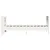 Produktbild 5 för Sängram utan madrass vit 90x200 cm massiv furu