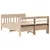 Produktbild 6 för Sängram utan madrass 140x190 cm massiv furu
