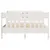 Produktbild 4 för Sängram utan madrass vit 140x190 cm massiv furu