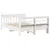 Produktbild 6 för Sängram utan madrass vit 135x190 cm massiv furu