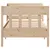 Produktbild 4 för Sängram utan madrass 90x190 cm massiv furu