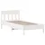 Produktbild 7 för Sängram utan madrass vit 90x190 cm massiv furu