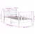 Produktbild 12 för Sängram utan madrass 75x190 cm massiv furu