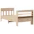 Produktbild 6 för Sängram utan madrass 75x190 cm massiv furu