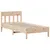 Produktbild 7 för Sängram utan madrass 75x190 cm massiv furu
