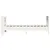 Produktbild 5 för Sängram utan madrass vit 75x190 cm massiv furu