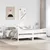 Produktbild 3 för Sängram med huvudgavel vit 180x200 cm massiv furu